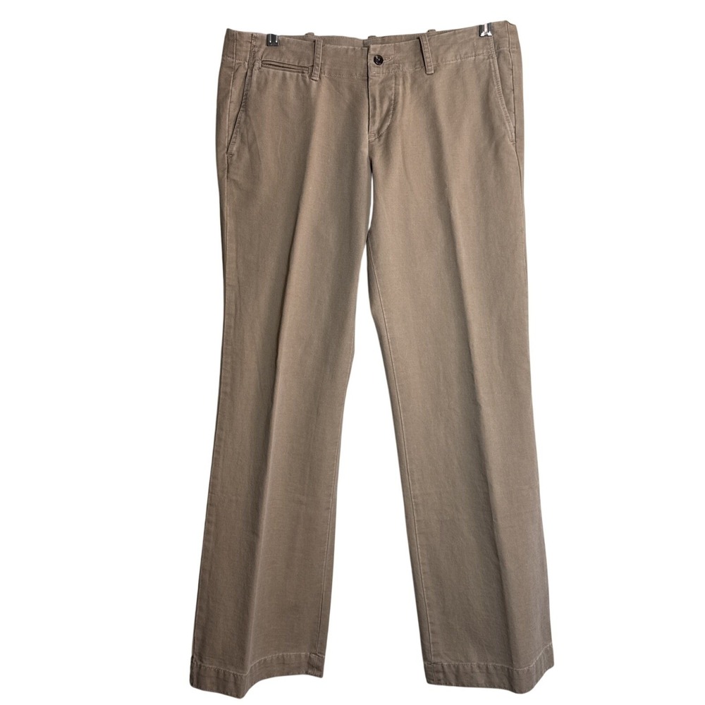 VTG Ralph Lauren Low Rise Flare Khaki Pants Goblincore 00s Twill Chinos Size 10